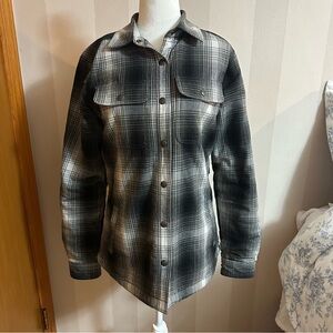 Carhartt Black & White Plaid Utility Jacket